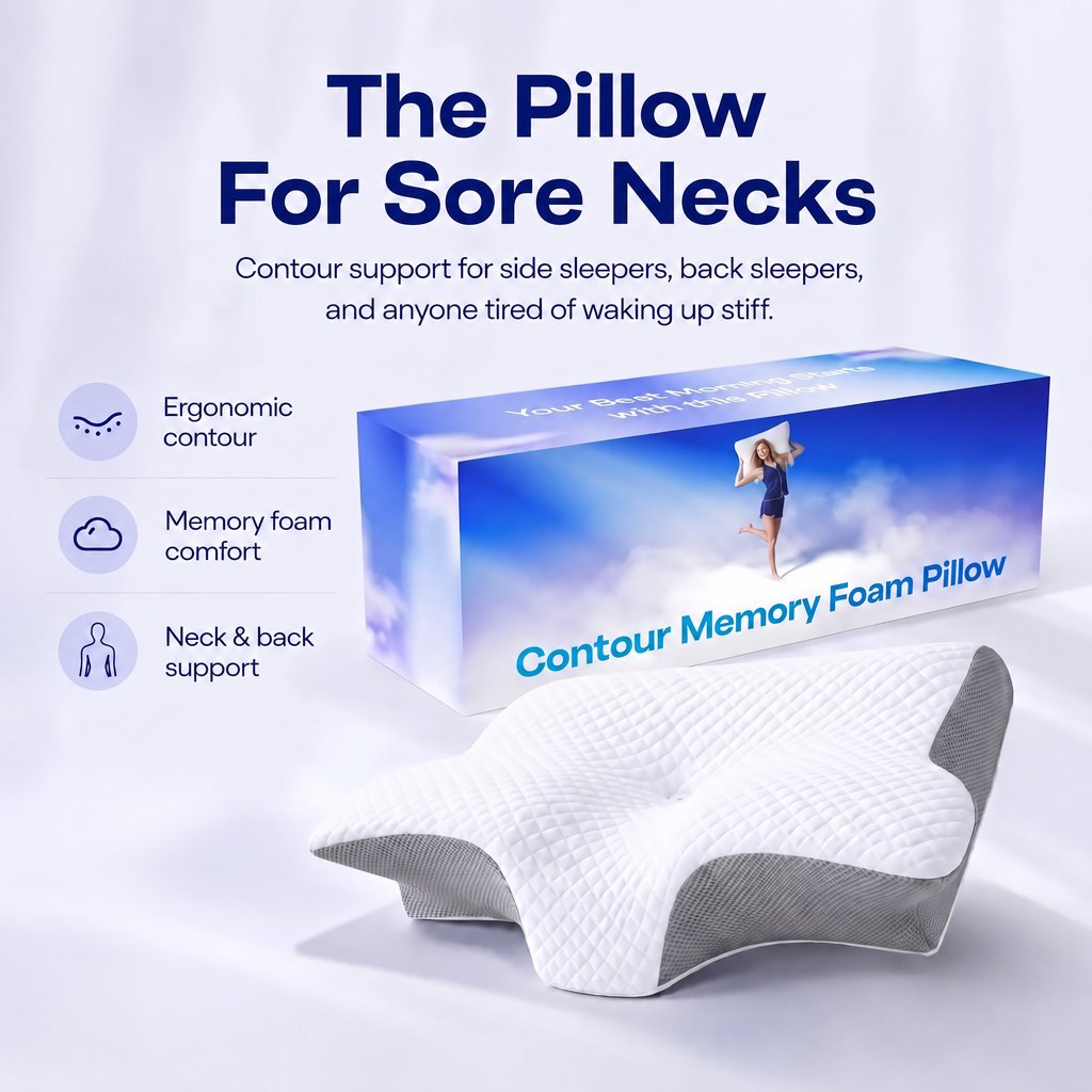 Memory Foam Contour Relief Pillow