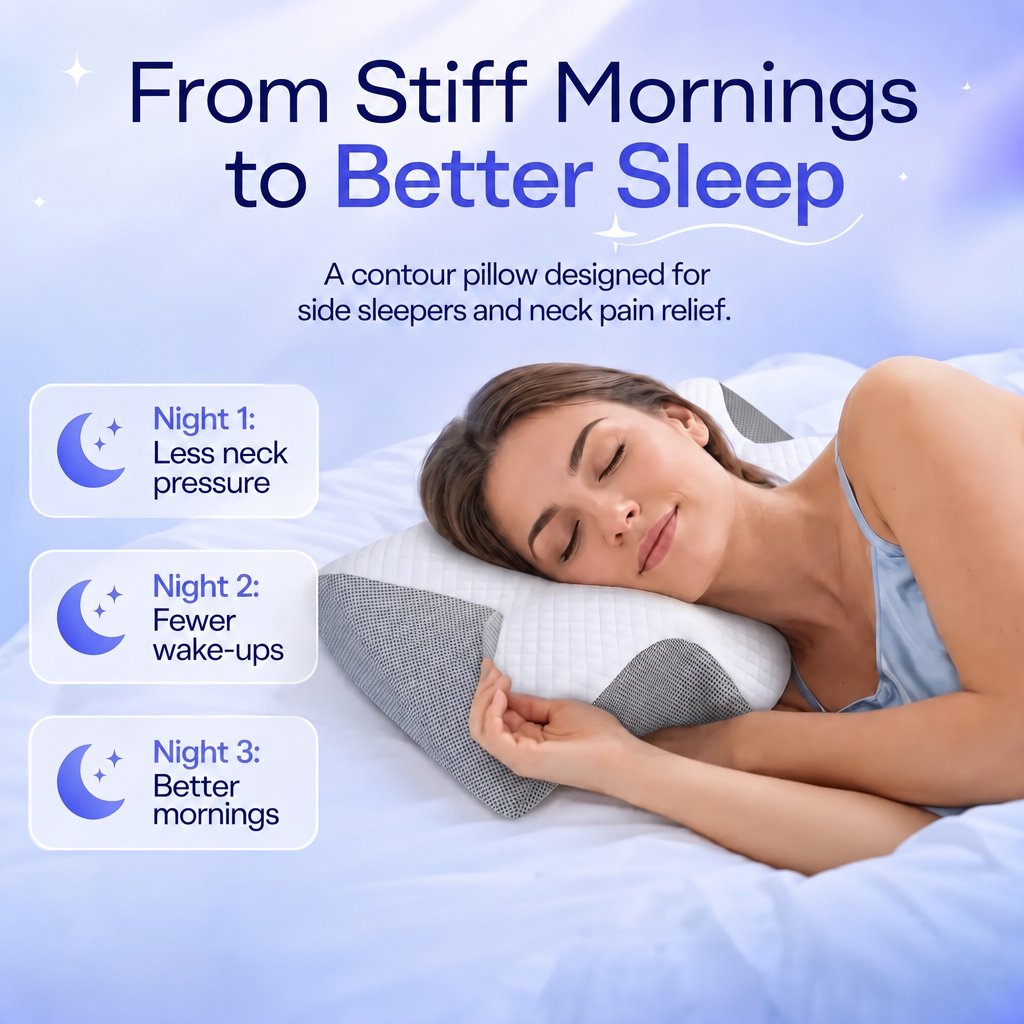 Memory Foam Contour Relief Pillow