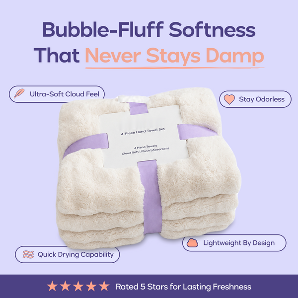Bubble Hand Towels (4-Pack)