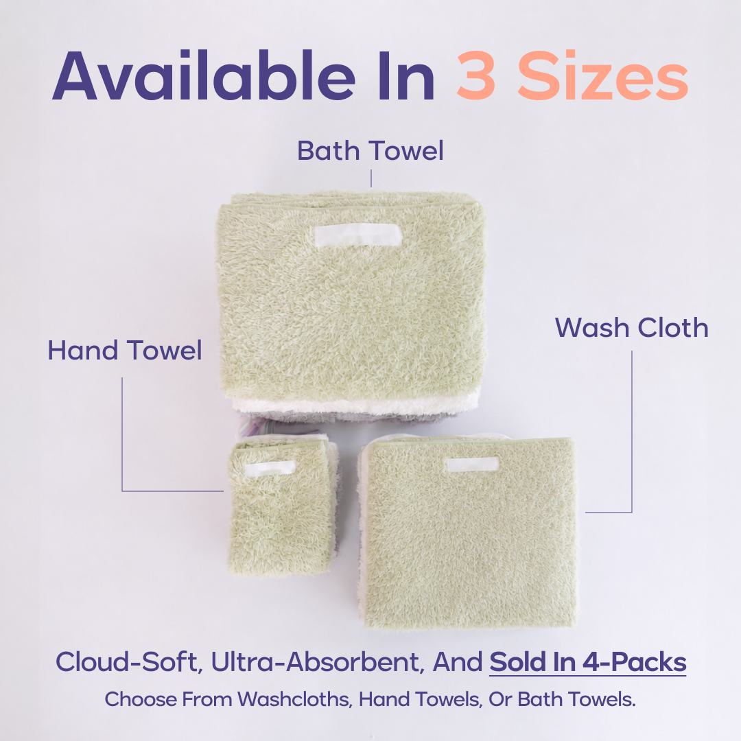 Plush Washcloths (4-Pack)